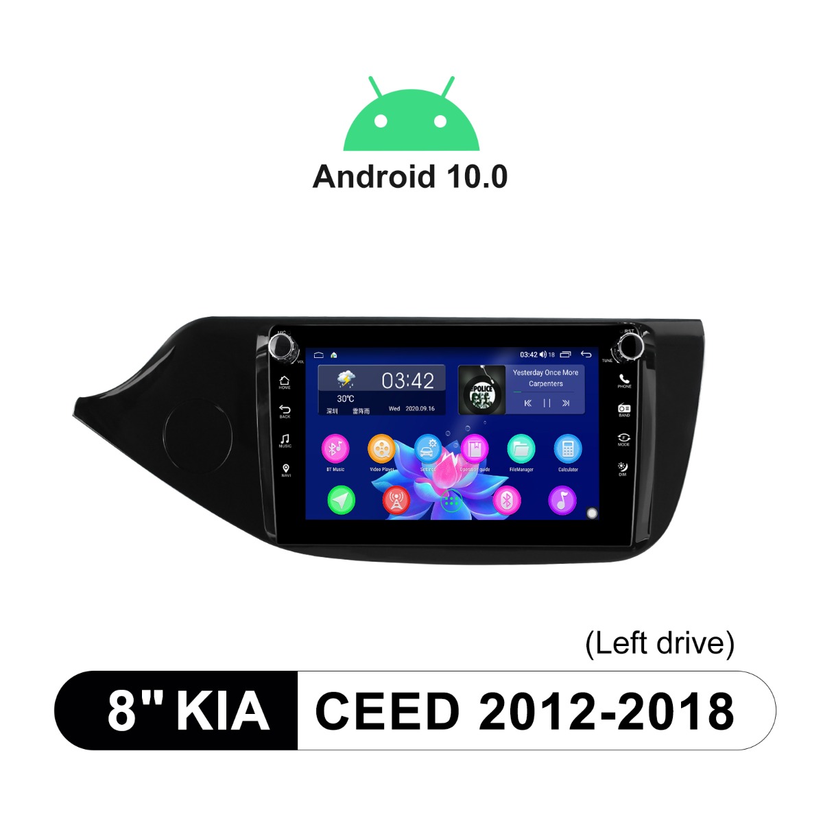 kia ceed android 10 car stereo joying
