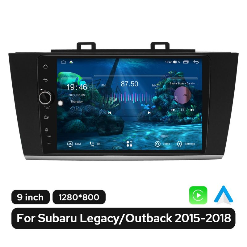 2015-2018 Subaru Legacy Outback 9 Inch 1280x800 Ultra-Narrow Bezel Screen Car Radio
