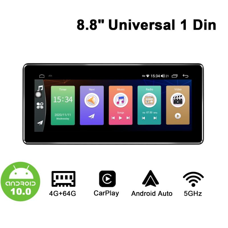 1 din touch screen android auto head unit