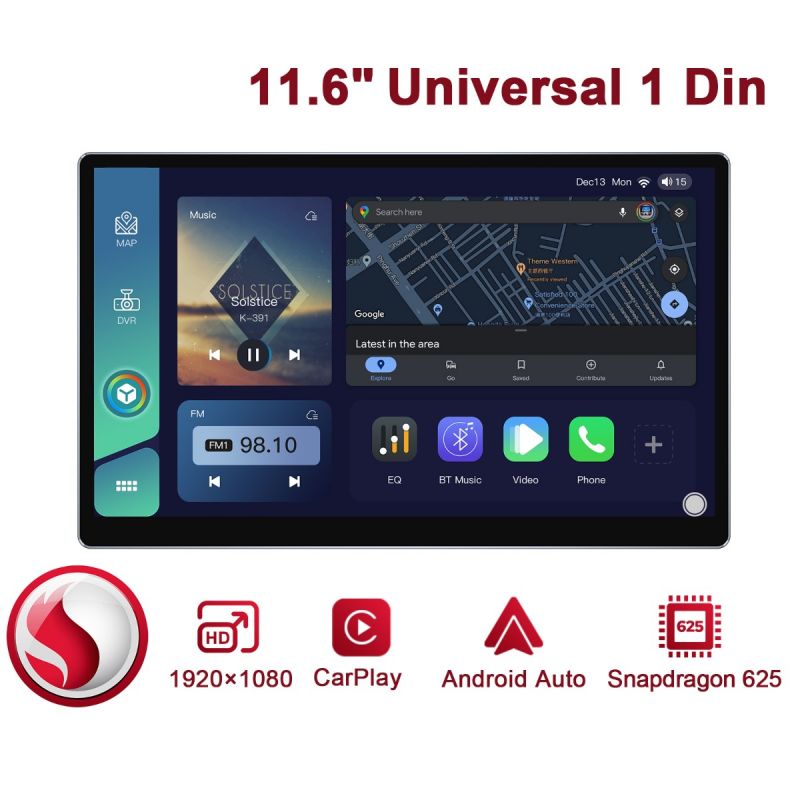Joying 11.6 Inch Qualcomm Snapdragon Head Unit With Totally New User Interface