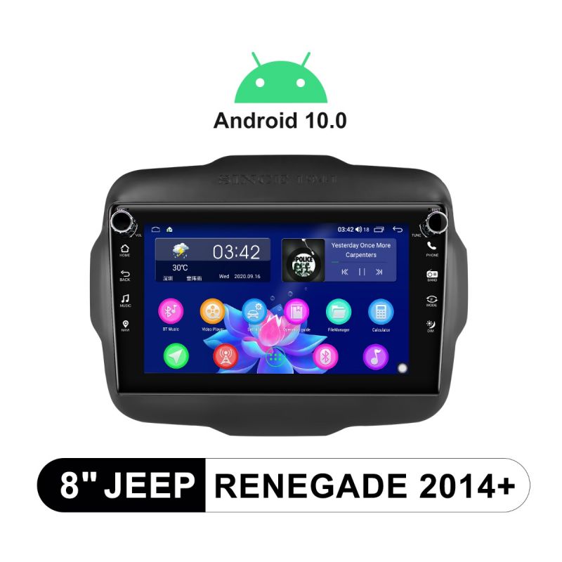 Joying 8 Inch Head Unit For Jeep Renegade 2014+ Support Factory Steering Wheel Control