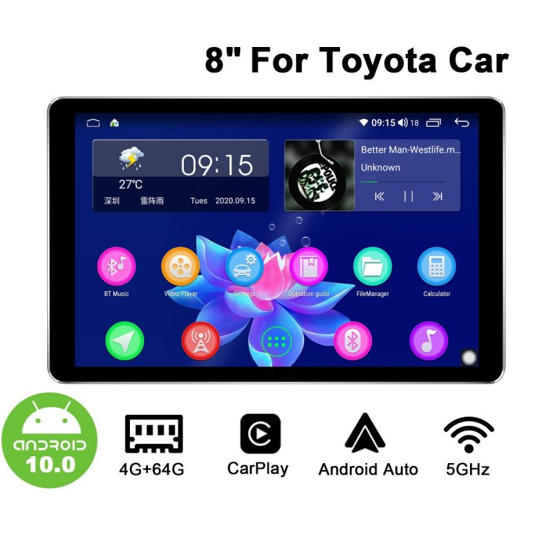 Joying Newly Released 8 Inch Toyota Universal Car Radio Replacement 1280x800