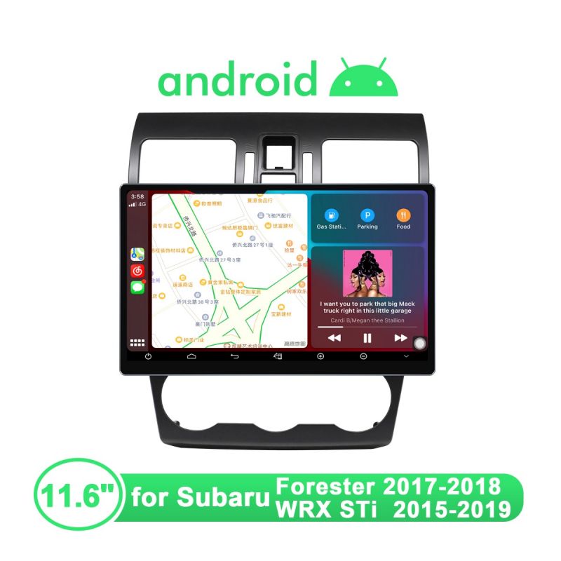 11.6 Inch Screen Subaru Forester 2017-2018 WRX STi 2015-2019 Android Car Stereo