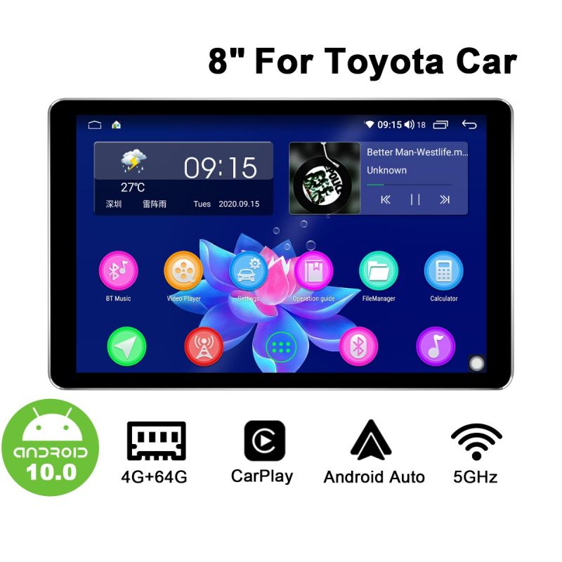 8 inch toyota head unit