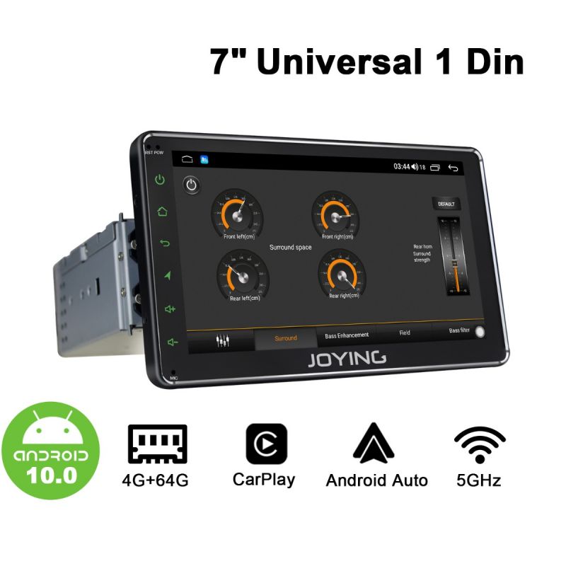 single din dvd player android 10.0 system