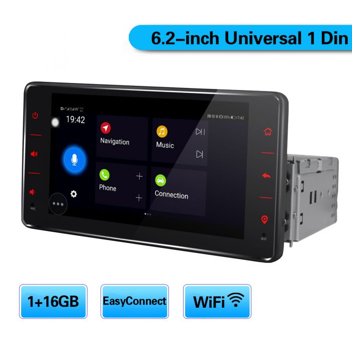 Single Din Touch Screen Head Unit Android Auto System Joying