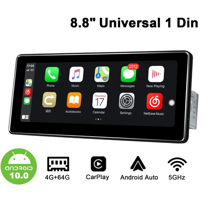 eu warehouse joying 8 8 inch single din 4g car radio android 10 head unit with coaxial output