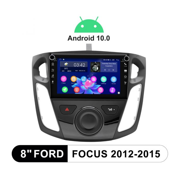 ford focus 2012 2015 android 10 0 car stereo 8 inch ips screen head unit with 4g module