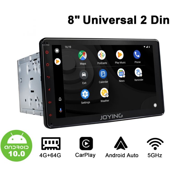 joying 8 inch 1280 720 ips screen car sound system android 10 double din autoradio