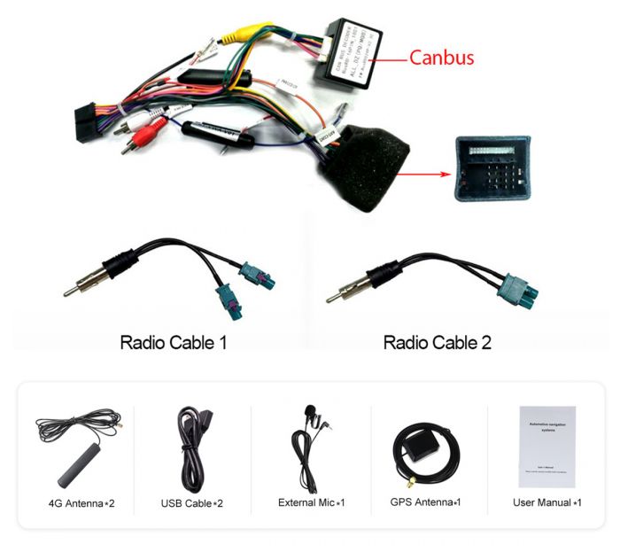VW Skoda Seat Autoradio 1280x800 Screen 