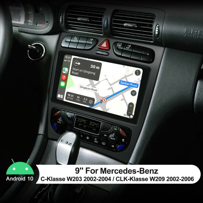 Mercedes Benz W203 Android 10 Head Unit Plug And Play Joying
