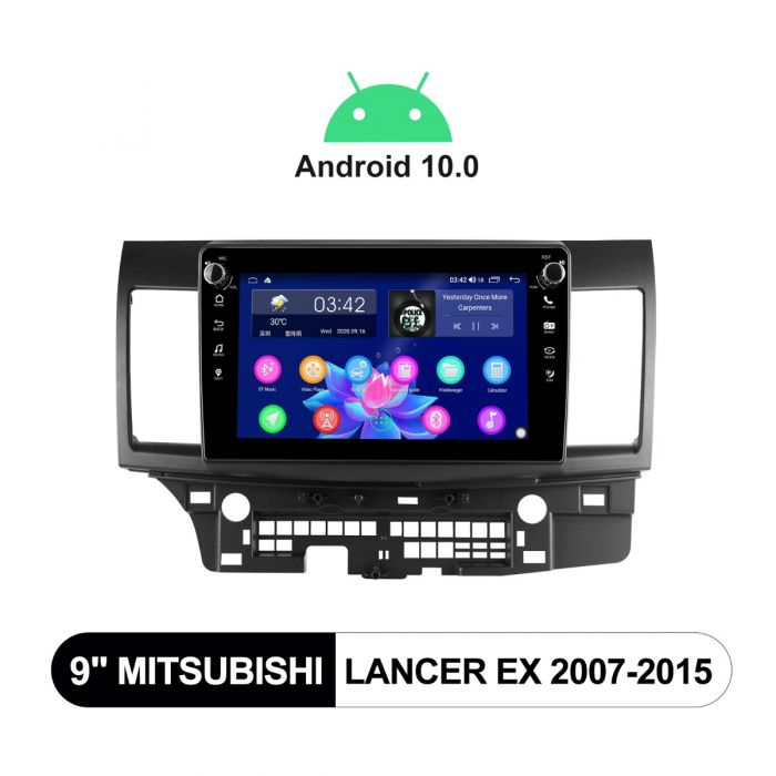 hot sale mitsubishi lancer ex autoradio android 10 carplay head unit with 9 inch ips screen