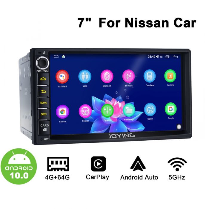 2 Din GPS Navigation Support USB Connection Wheel Control Rearview Camera DAB 10.1 inch Touchscreen 2+32G Android 10 Car Radio Stereo for Nissan X-Trail/Qashqai/Rogue 2013-2017 TPMS Bluetooth 