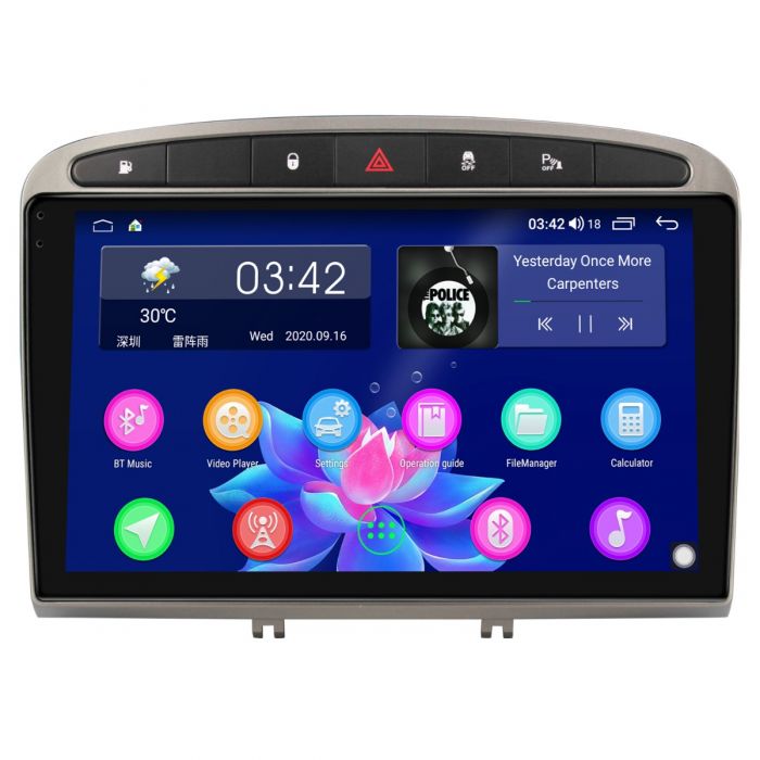 joying peugeot 308 radio 9 inch touch screen head unit android 10 carplay system