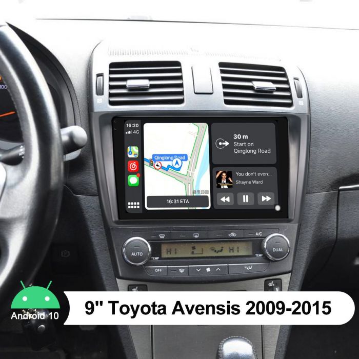 toyota avensis 2009 2015 android radio replacement 4gb 64gb 9 inch android 10 autoradio