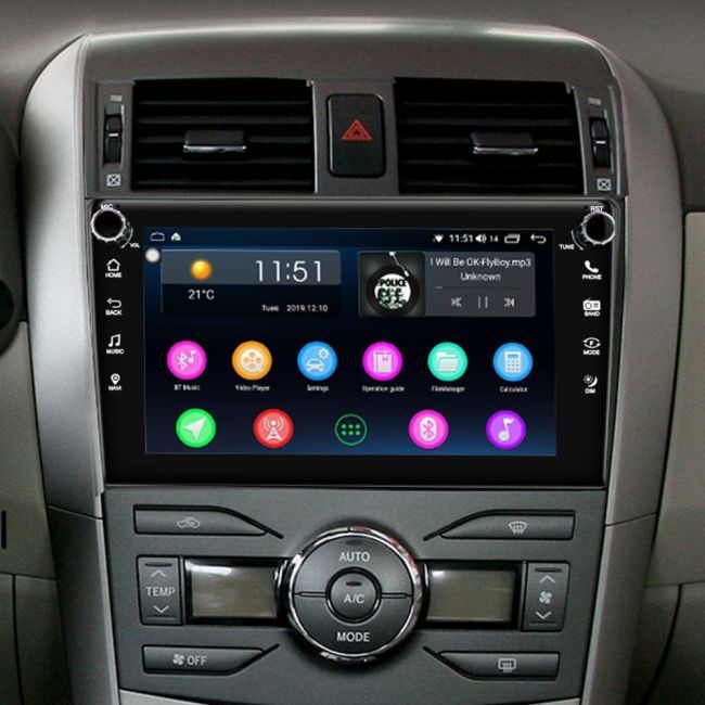 Toyota Corolla Android Car Stereo 8 Inch Ips Screen Car Sound System