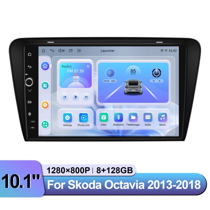 Android 12 2 Din 10 Zoll Autoradio für Skoda Octavia 3 A7