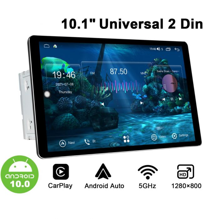 1 Din For Carplay Android Auto Car Stereo Radio Singe Din 6.2'' HD  Capacitance Touch Screen Autoradio Mirror Link BT FM Radio