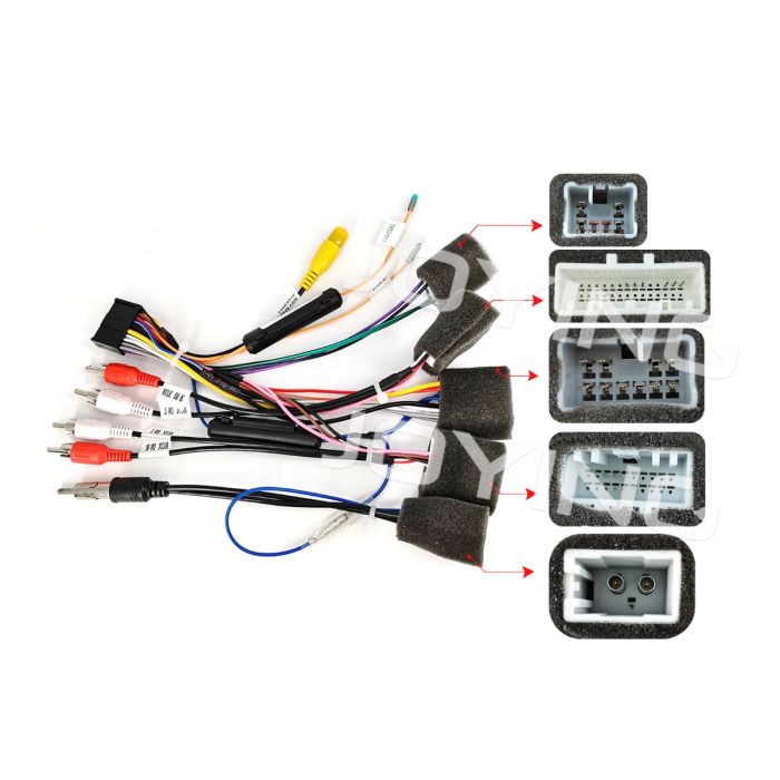Joying Toyota Hilux Harness android head unit wiring cable