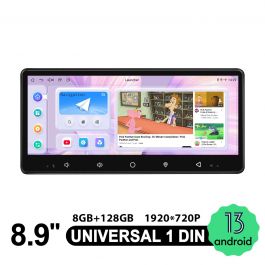 8.9 Inch Android 13 Universal Car Multimedia Radio