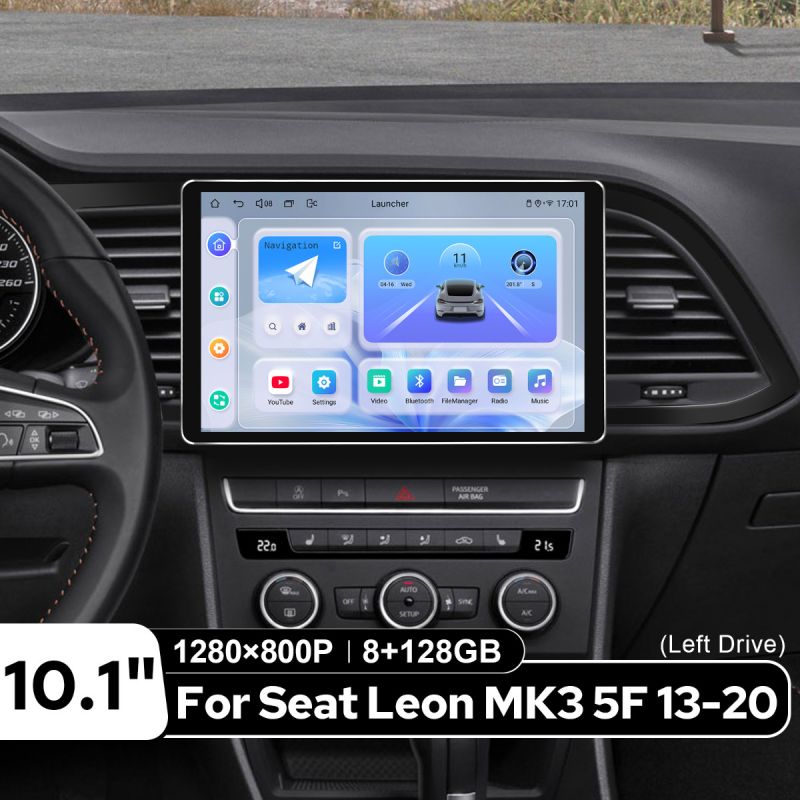 10.1" Head Unit Full Kit for Seat Leon MK3 5F 2013-2020 With Installation Removal Tools