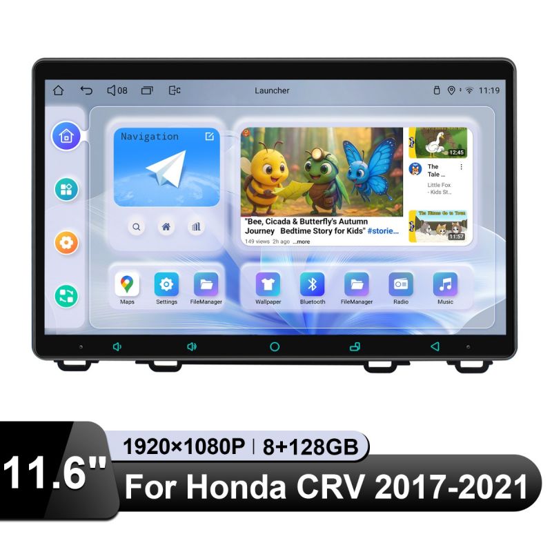 hd touch screen android car media player