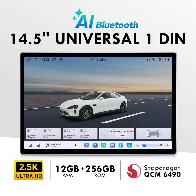 2.5K car stereo screen