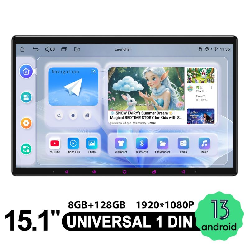single din touch screen car stereo