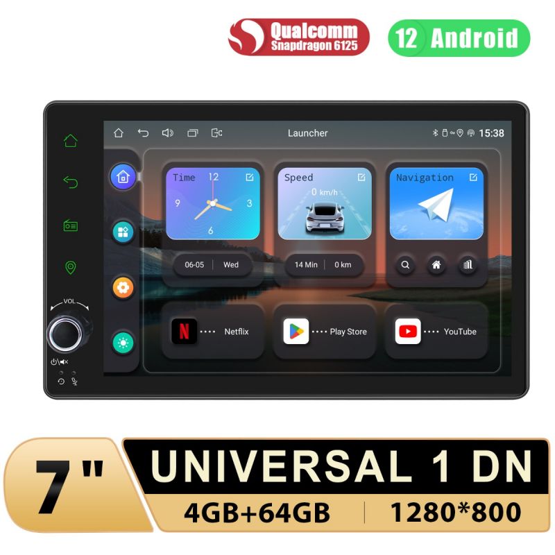4GB/64GB Car Stereo 1 din GPS Navigation