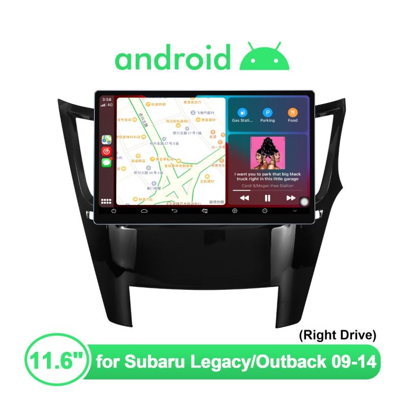 2009-2014 Subaru Legacy Outback Android Car Radio Support Optical&Coaxial Digital Output