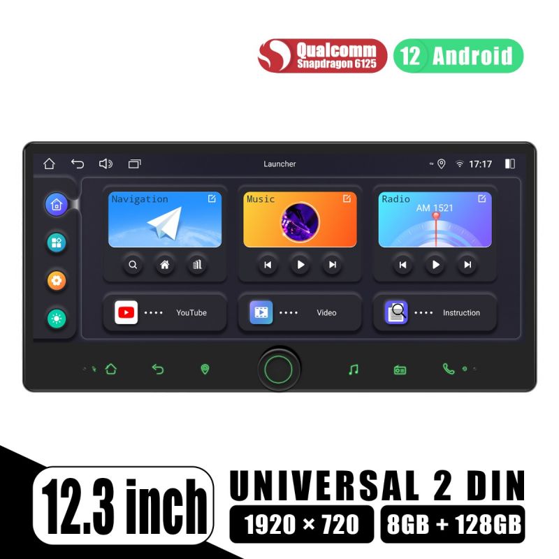 widescreen android single din radio