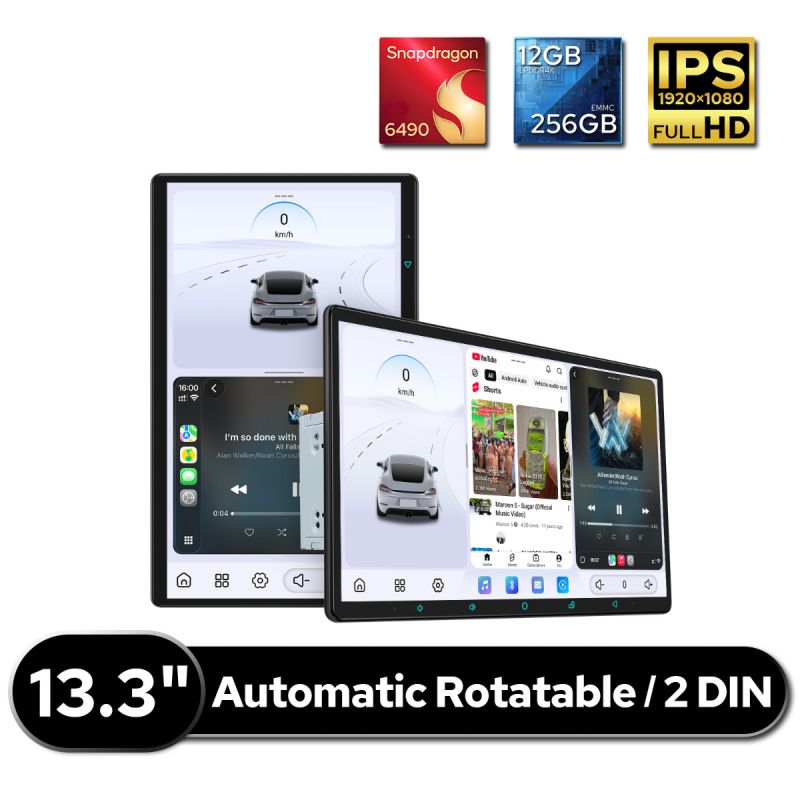 13.3" Rotating Touch Screen