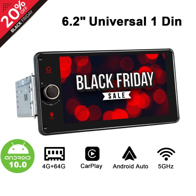 android 10 single din head unit