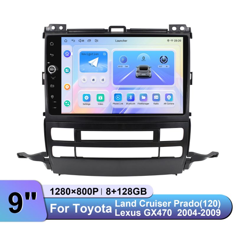 9 Inch Car Radio Navigation for Toyota Prado 120 / Lexus GX470 2004-2009|support AUX+bluetooth