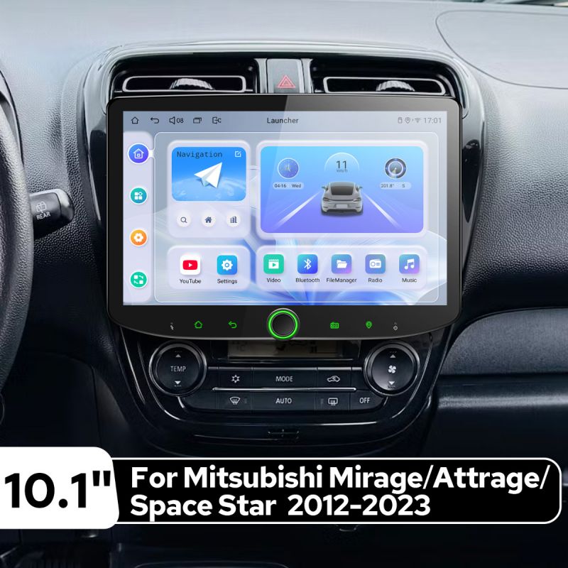 10.1 Inch Carplay In-Vehicle Infotainment System For Mitsubishi Mirage/ Attrage/Space Star 2012-2023 