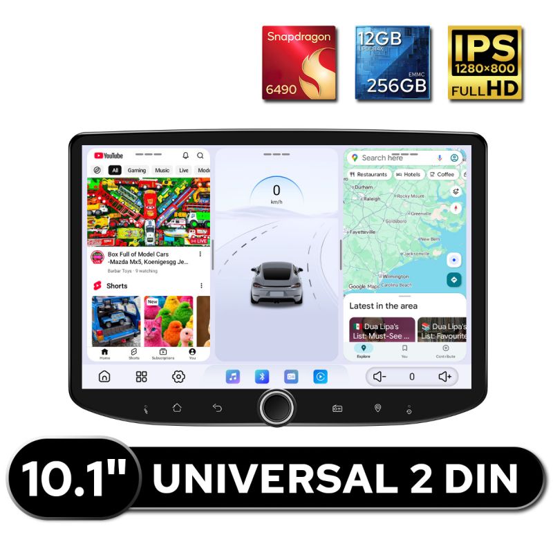 High-end 10.1" Double Din Car DVD Navigation Multimedia System With Volume Control Knob