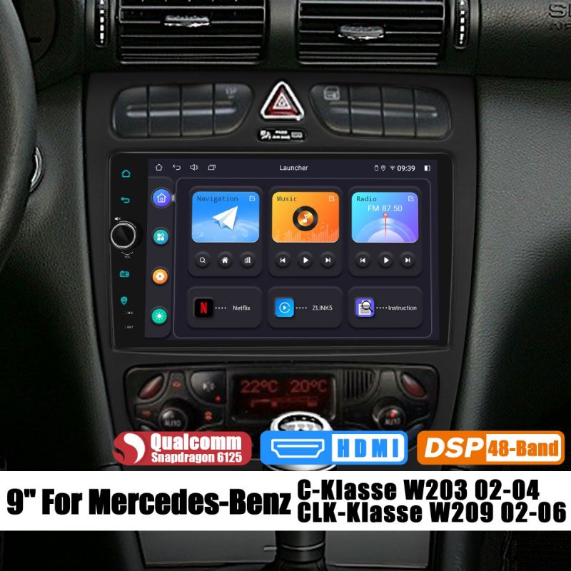 benz w203 head unit