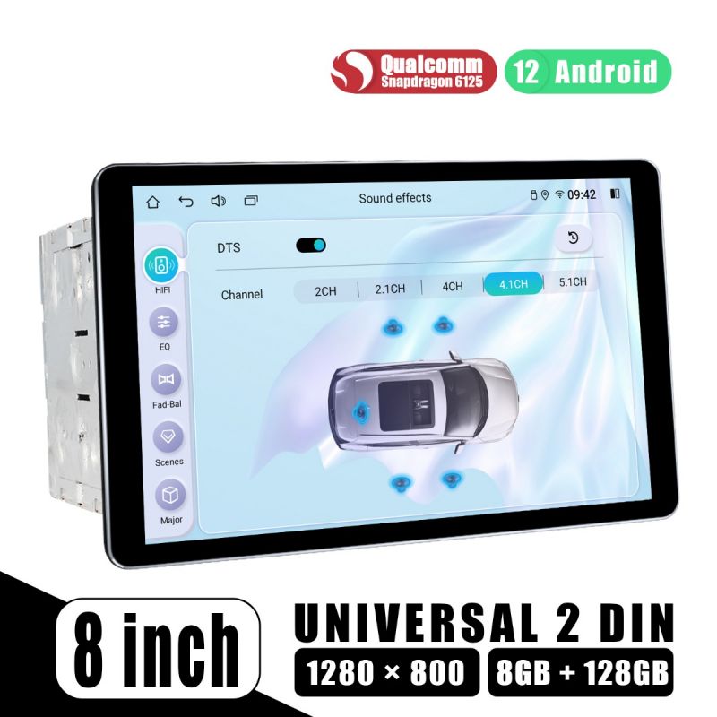 8" 2 din car stereo