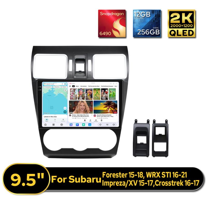 High-End 9.5 Inch Car GPS Navigation With DSP Sound For Forester/WRX/IMpreza/Crosstrek