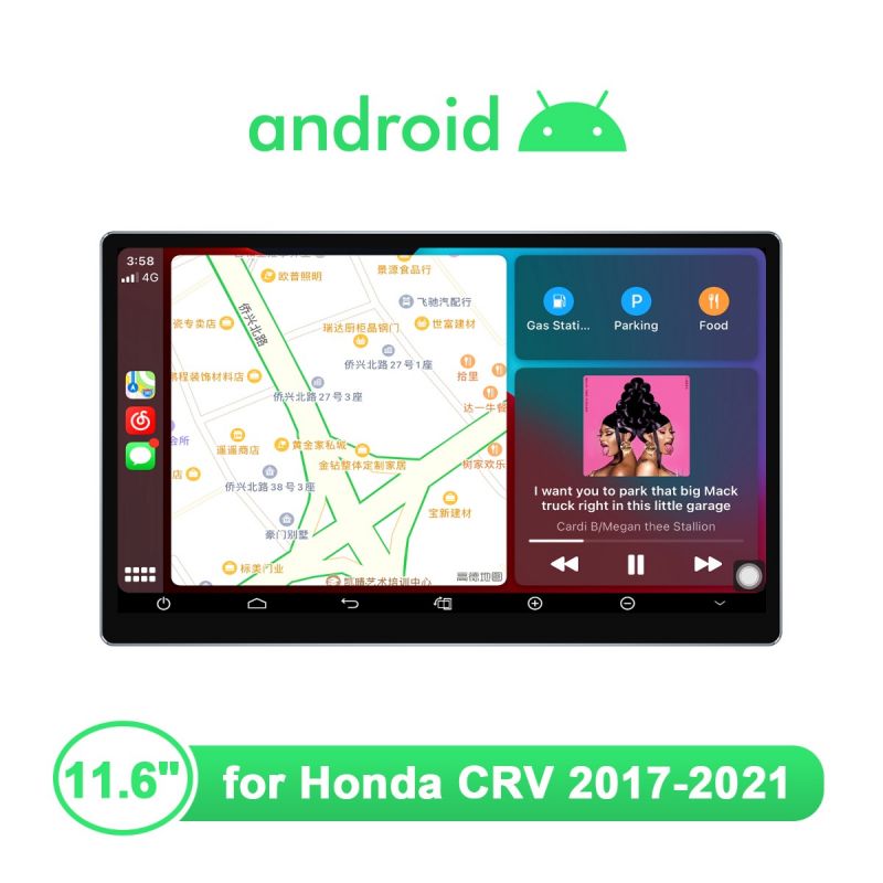 hd touch screen android car media player