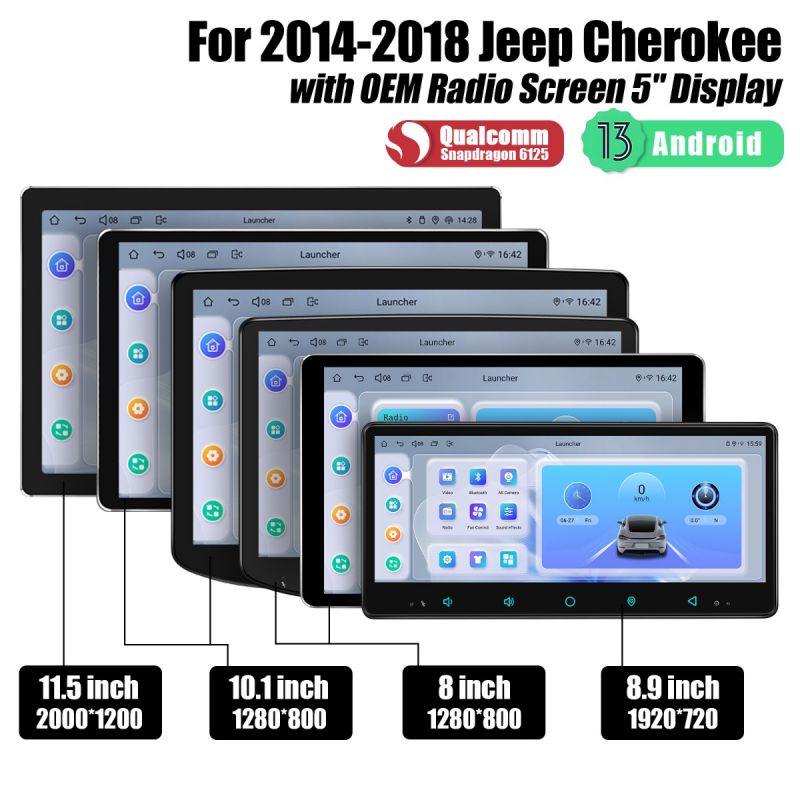 Jeep Cherokee 2014-2018 Car Stereo with Bluetooth