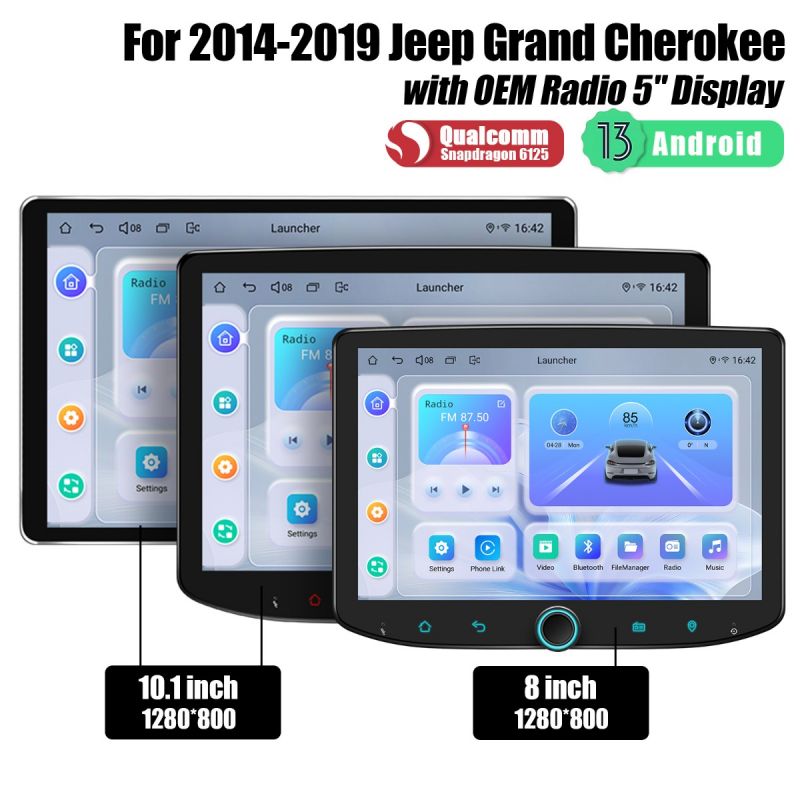 Jeep Grand Cherokee 2014-2019 Android 13 Autoradio