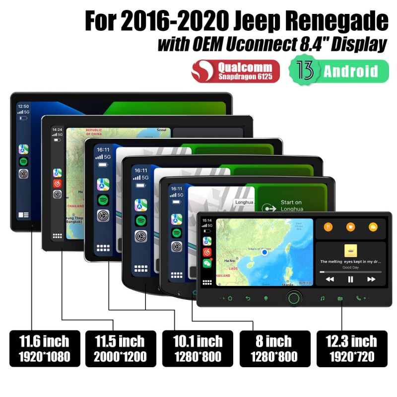  Jeep Renegade 2016-2020 Car Radio