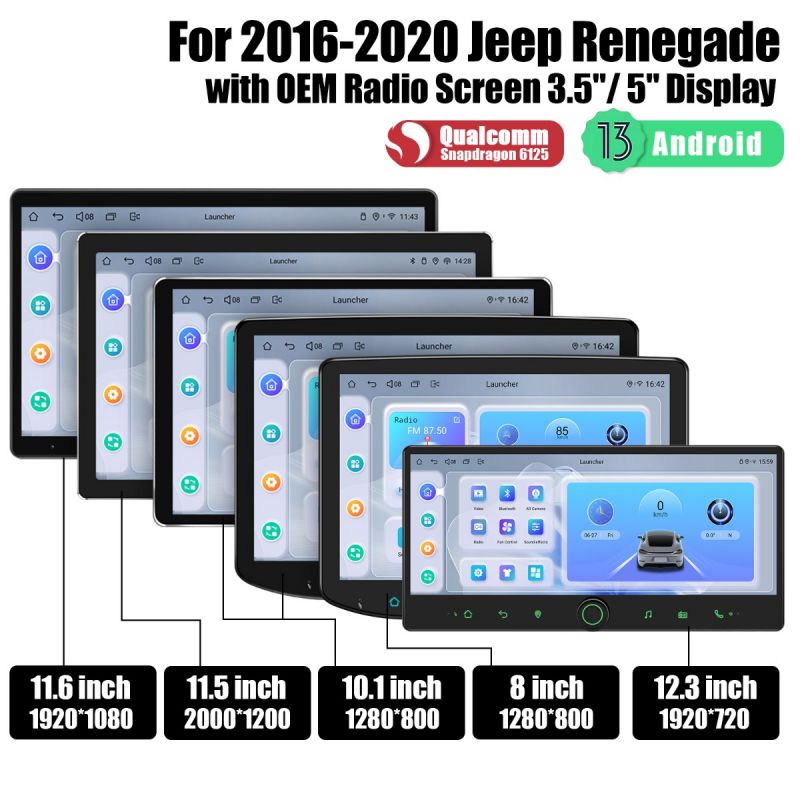 Jeep Renegade 2016-2020 Car stereo