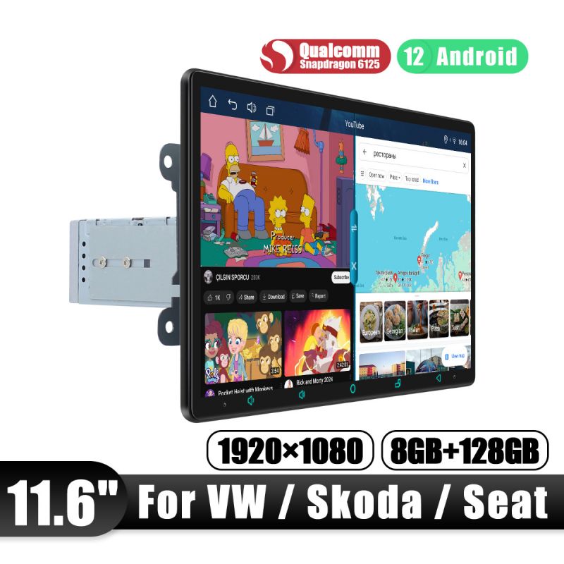 EU Shipping|Apple Carplay  11.6" Car Audio System For Volkawagen Seat Skoda Plug & Play|Legacy stock clearance