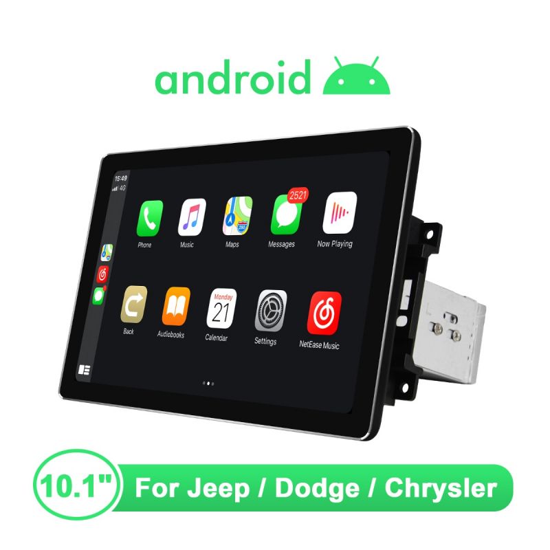 Joying 10.1 Inch Jeep Dodge Chrysler Head Unit 4GB+64GB 1920*1200 HD Screen