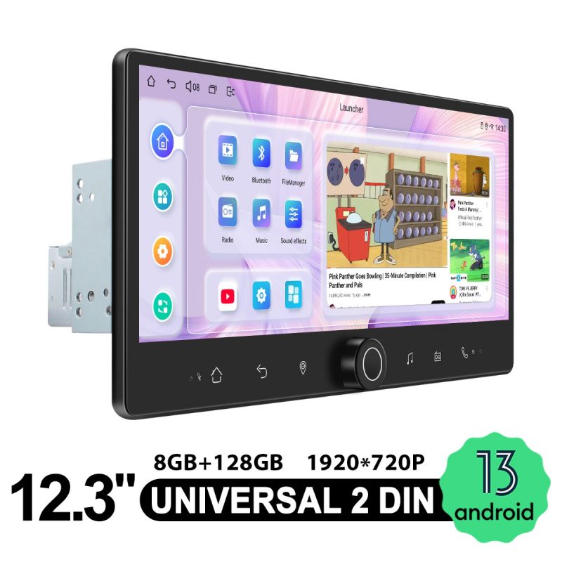 widescreen android single din radio