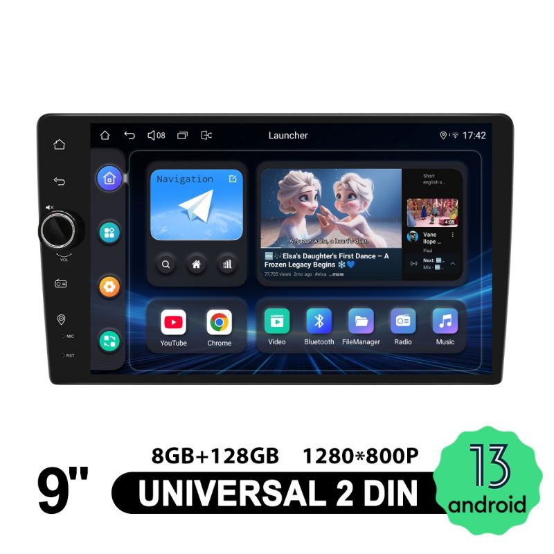 android 13 double din radio