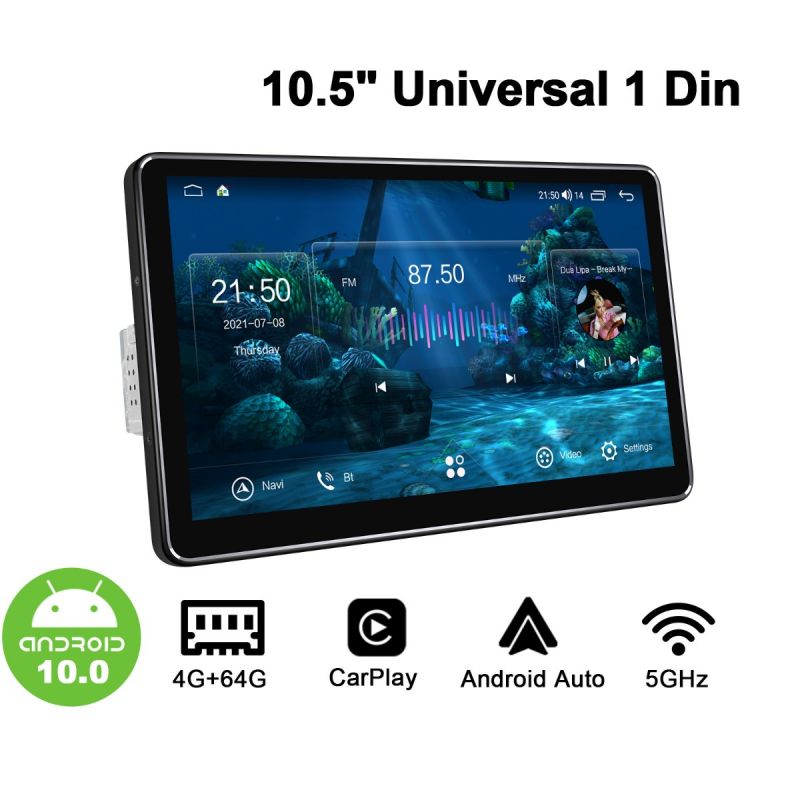 10.5 inch 1din radio