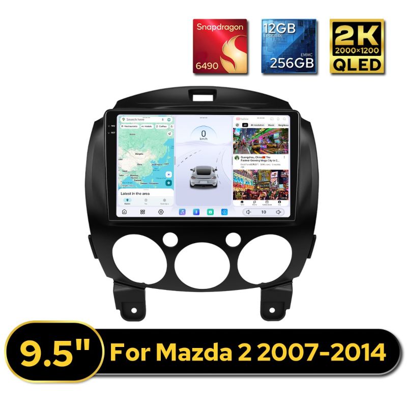 Mazda 2 2007-2014 Android Auto Radio